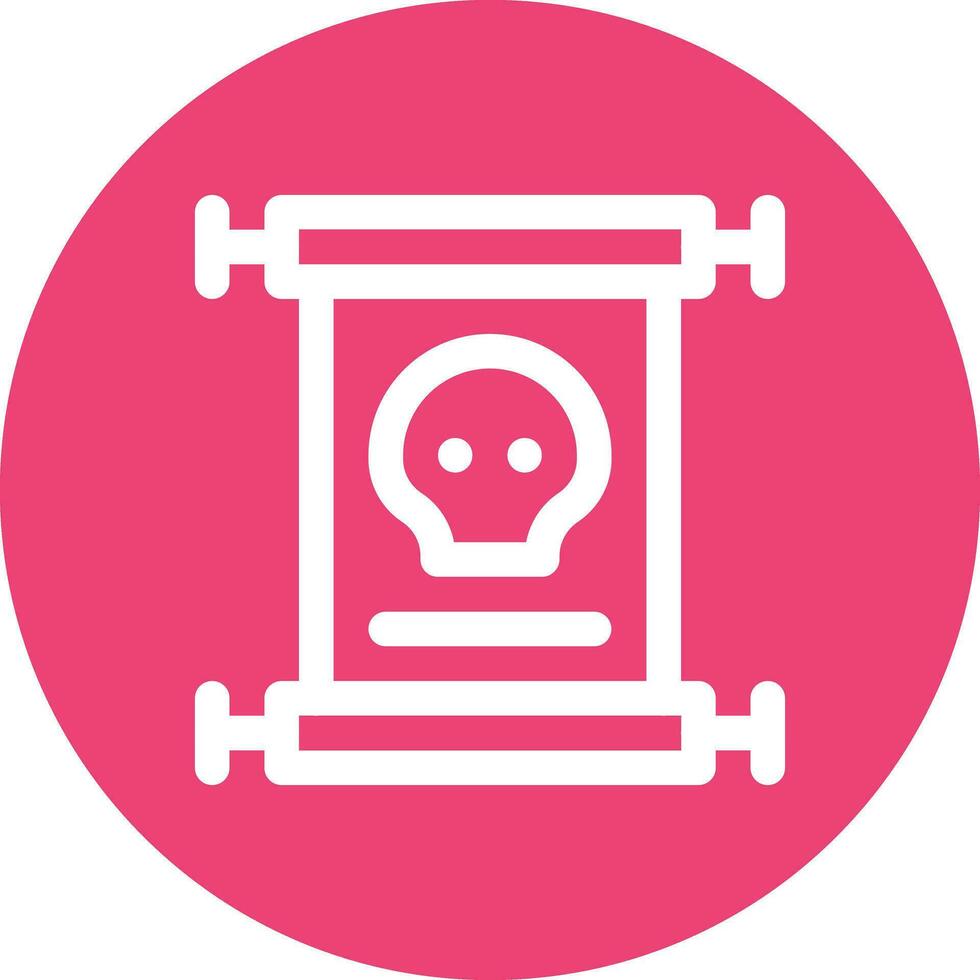 Pirate Scroll Vector Icon