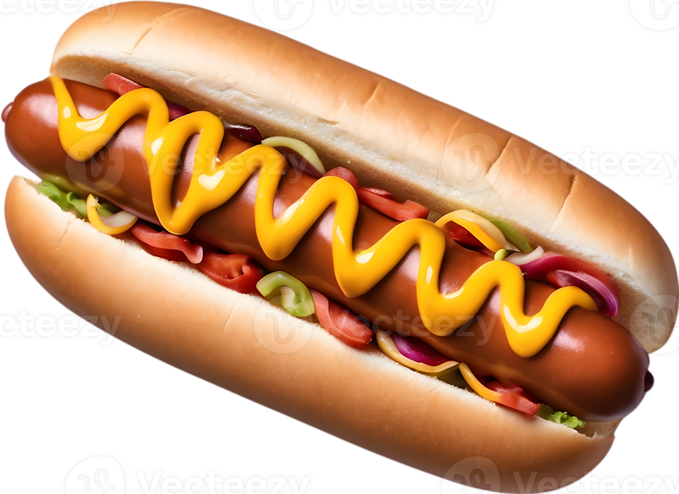 AI generative ,Hotdog, Hot dog, Frankfurter, Sausage, Grilled hotdog 33190815 PNG