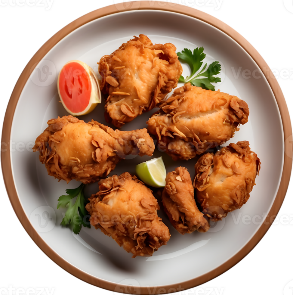 AI generative ,Fried chicken, Crispy chicken, Southern fried chicken png
