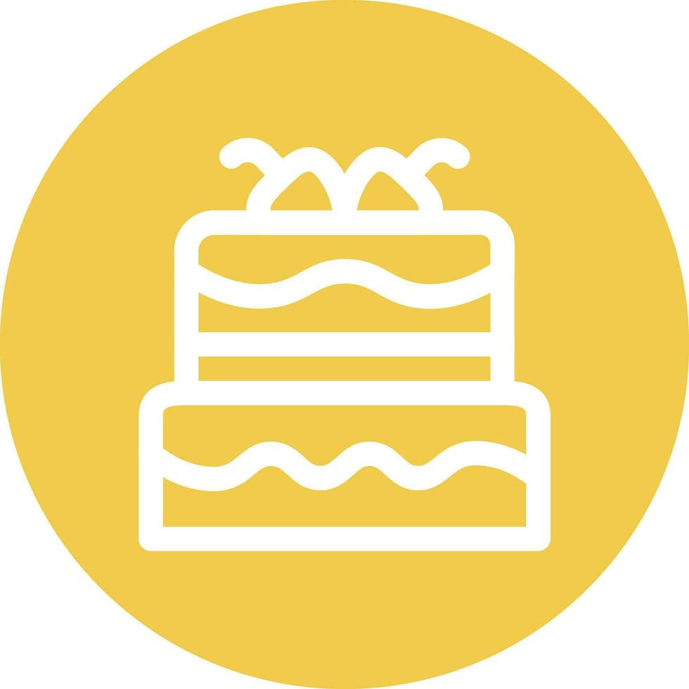 Strawaberry Cake Vector Icon