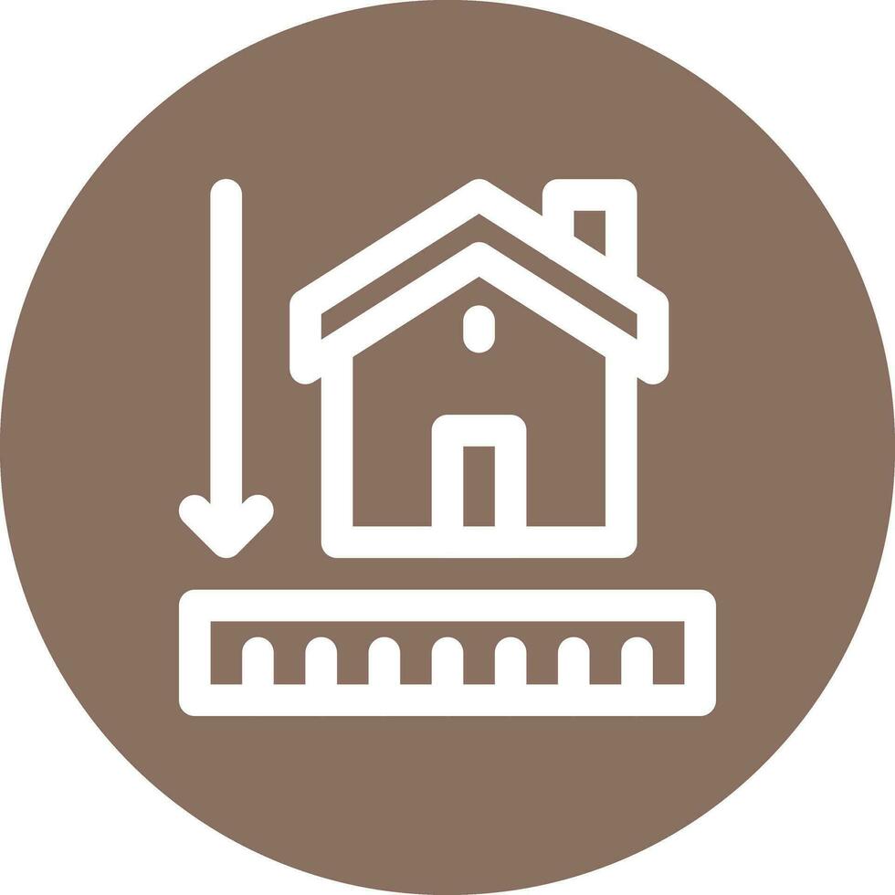 House Measurement Vector Icon