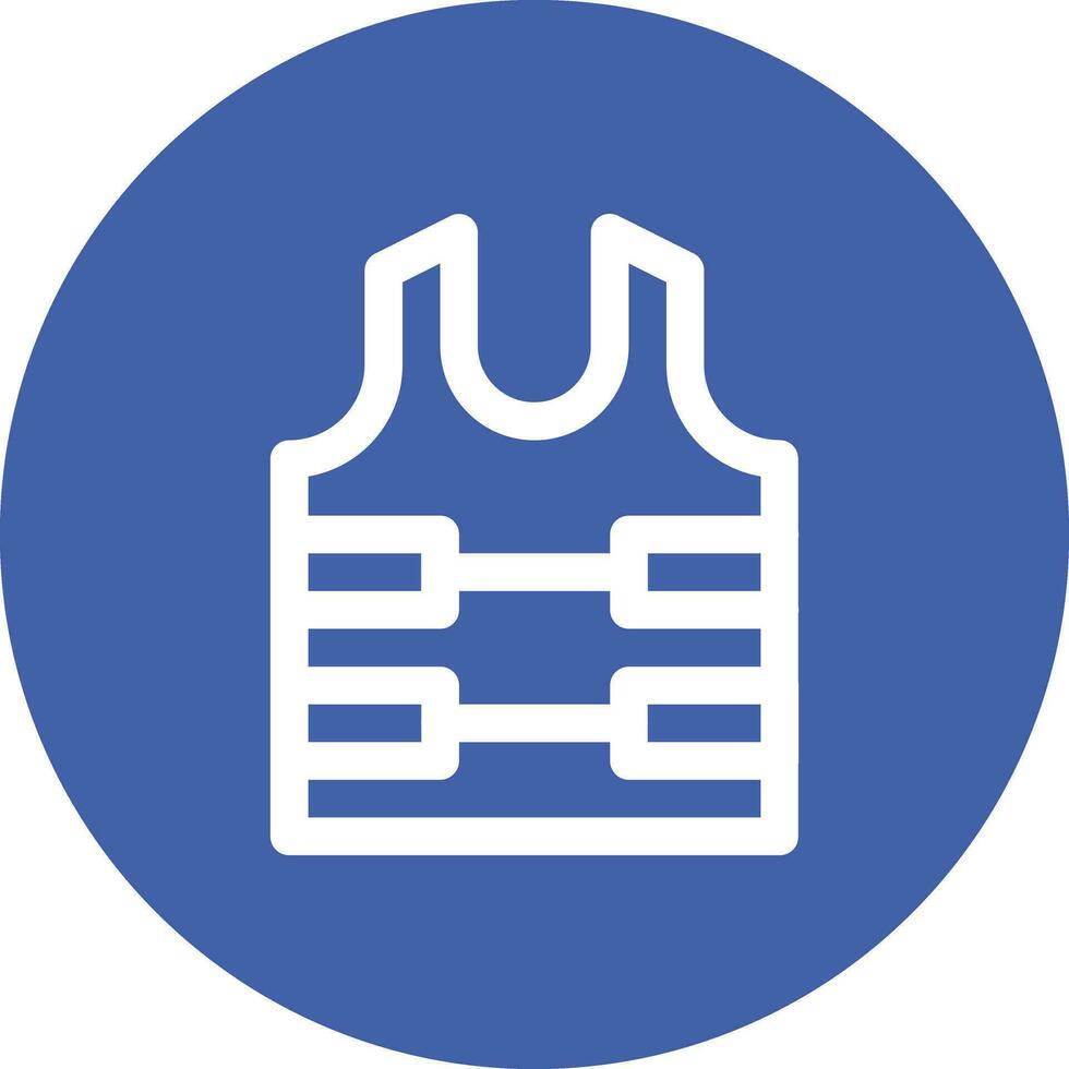 Bullet Proof Vest Vector Icon