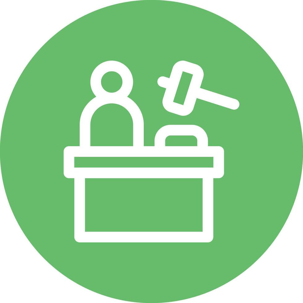 Judge Vector Icon