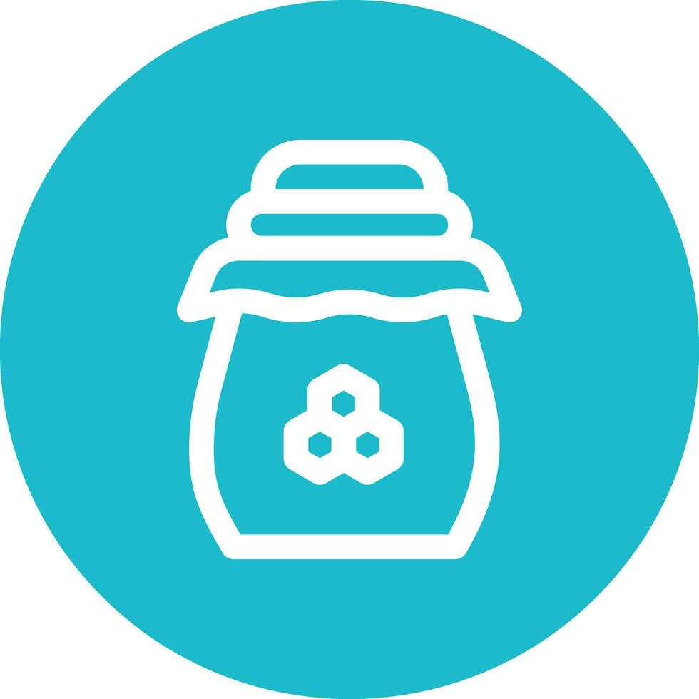 Honey Jar Vector Icon