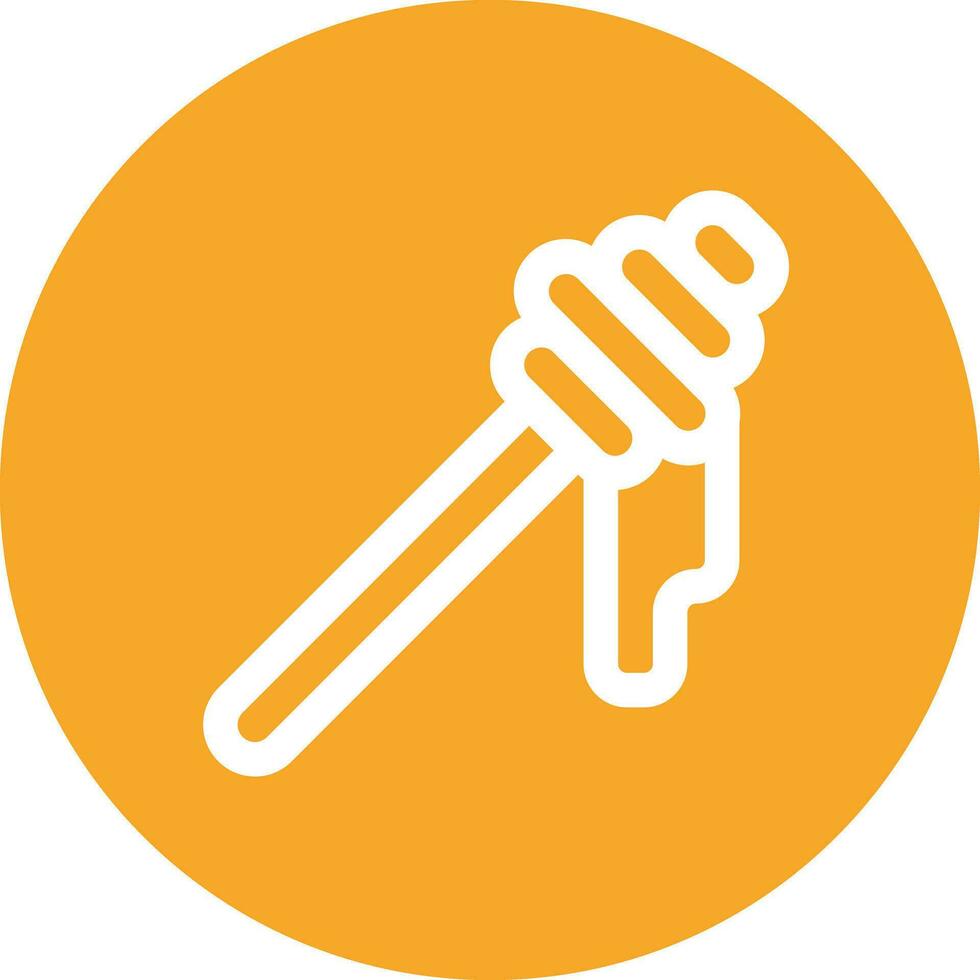 Honey Dipper Vector Icon