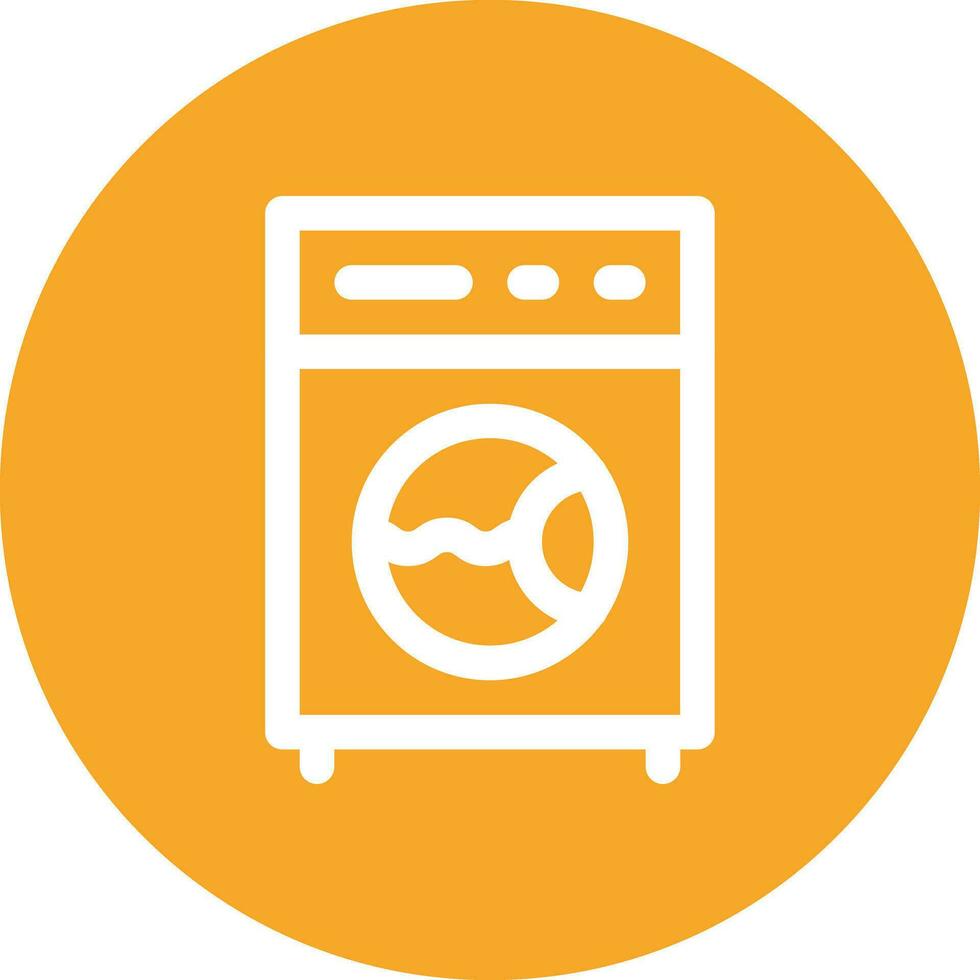 Laundry Machine Vector Icon