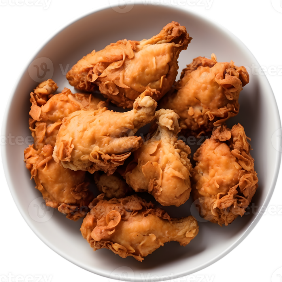 AI generative ,Fried chicken, Crispy chicken, Southern fried chicken png