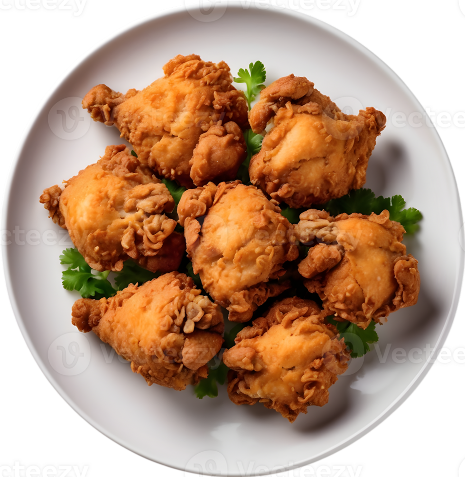 AI generative ,Fried chicken, Crispy chicken, Southern fried chicken png