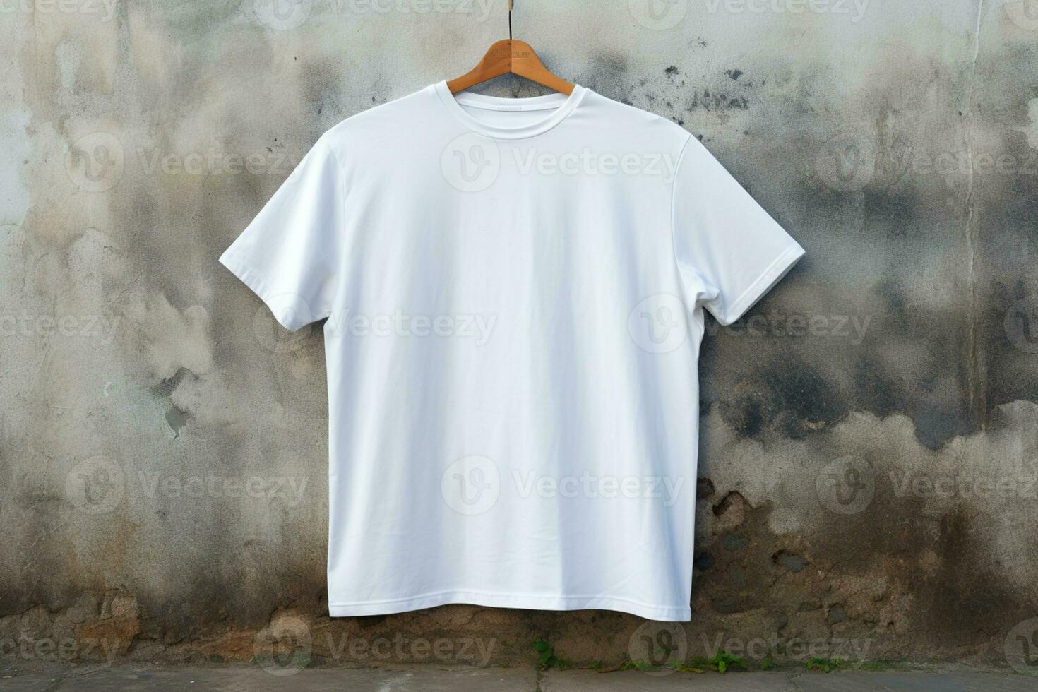 white shirt mockup concept with plain clothing  ai generative photo