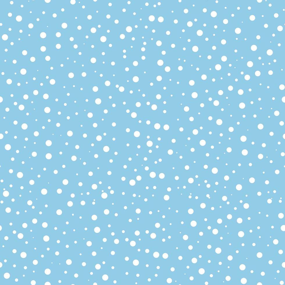 Snowfall seamless pattern vector illustration
