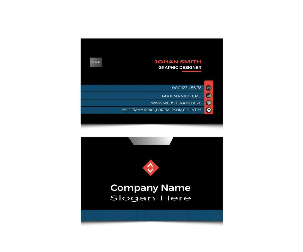 CREATIVE MODERN BUSINESS CARD DESIGN TEMPLATE vector