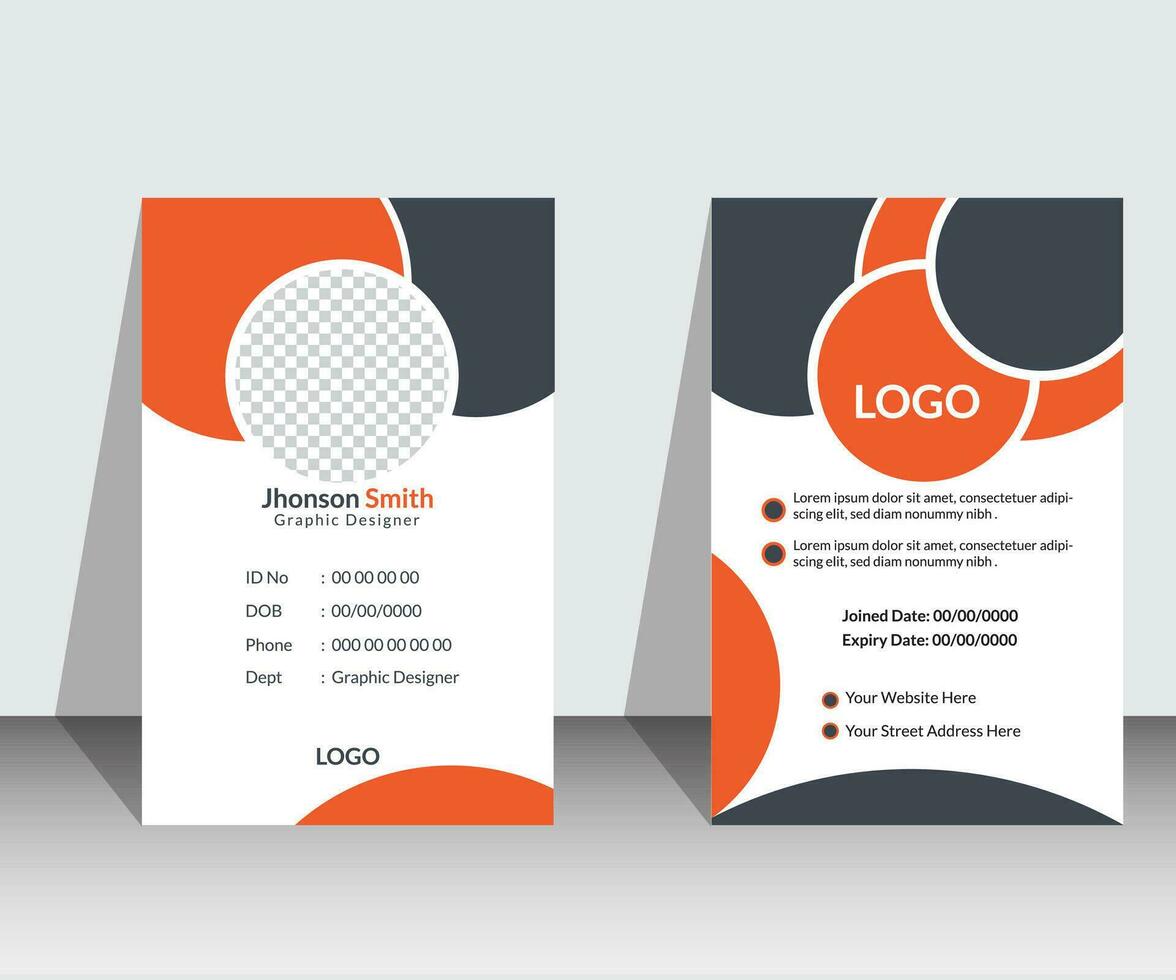 Modern Creative Id Cards Design eps file Print design vector