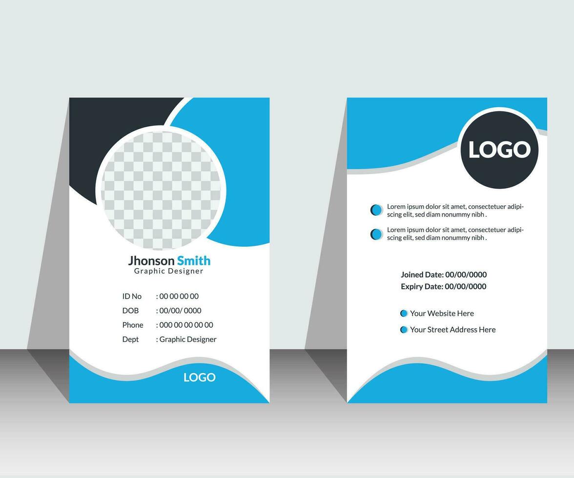 Modern Creative Id Cards Design eps file Print design vector