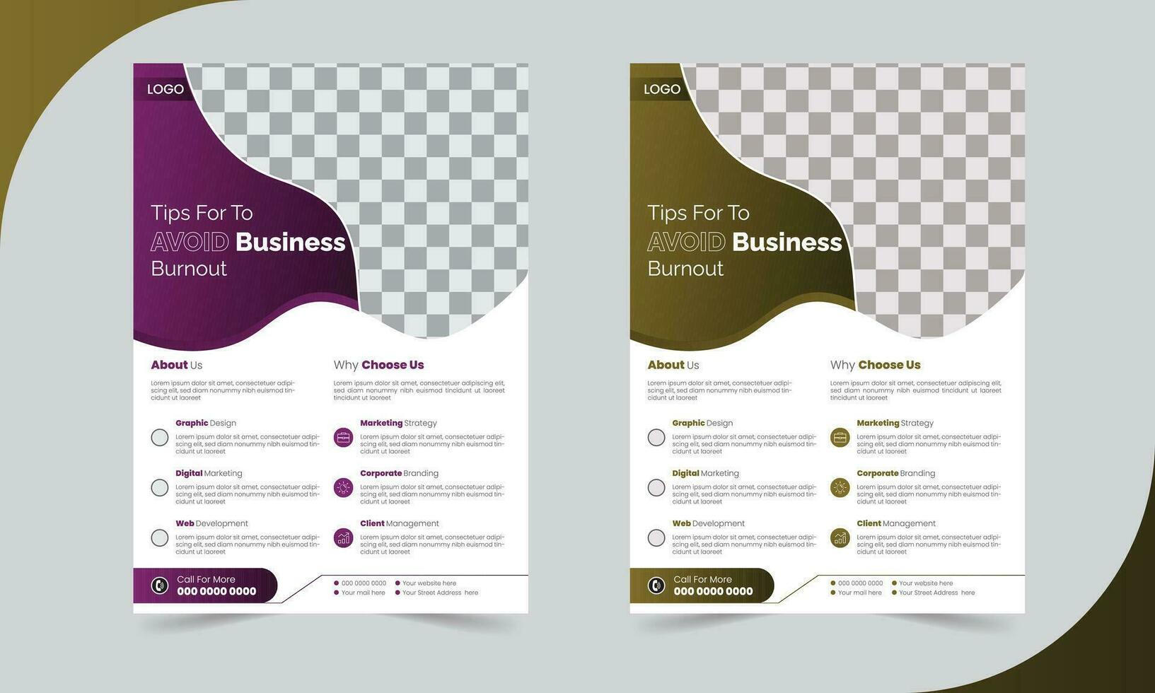 Corporate leaflet or flyer template design or vector illustrator eps file