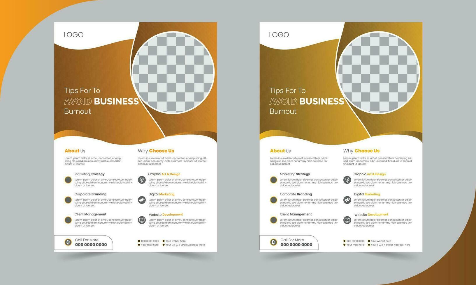 Corporate leaflet or flyer template design or vector illustrator eps file