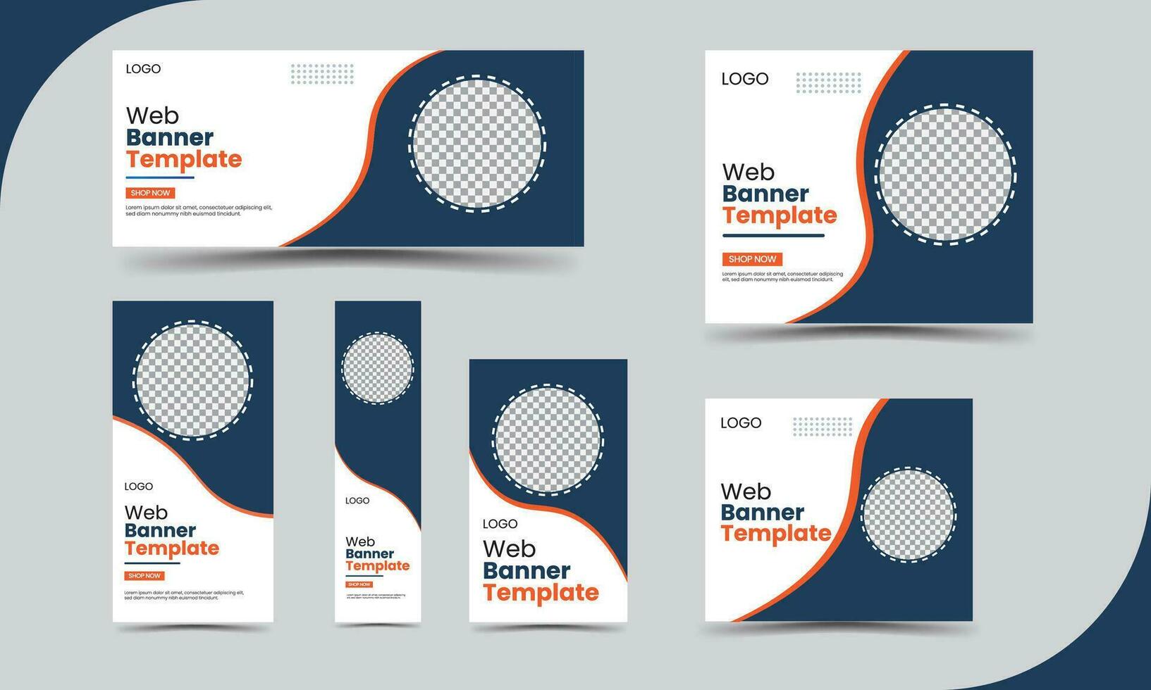 Corporate modern Web banner design template or vector illustrator eps file