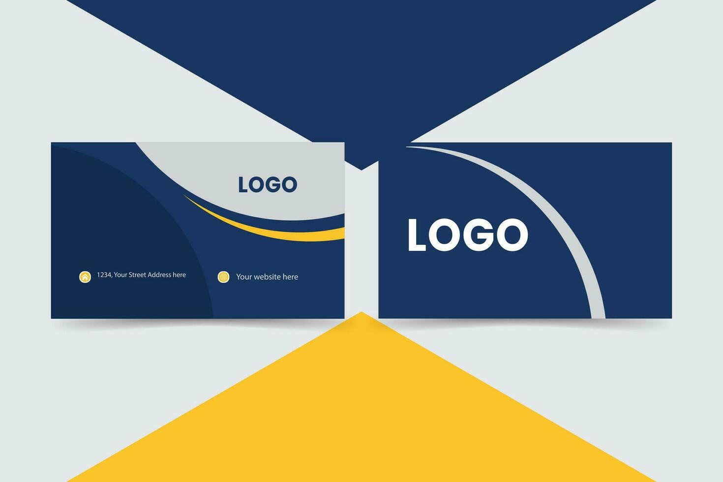 Corporate Business Card Design or vector illustrator eps