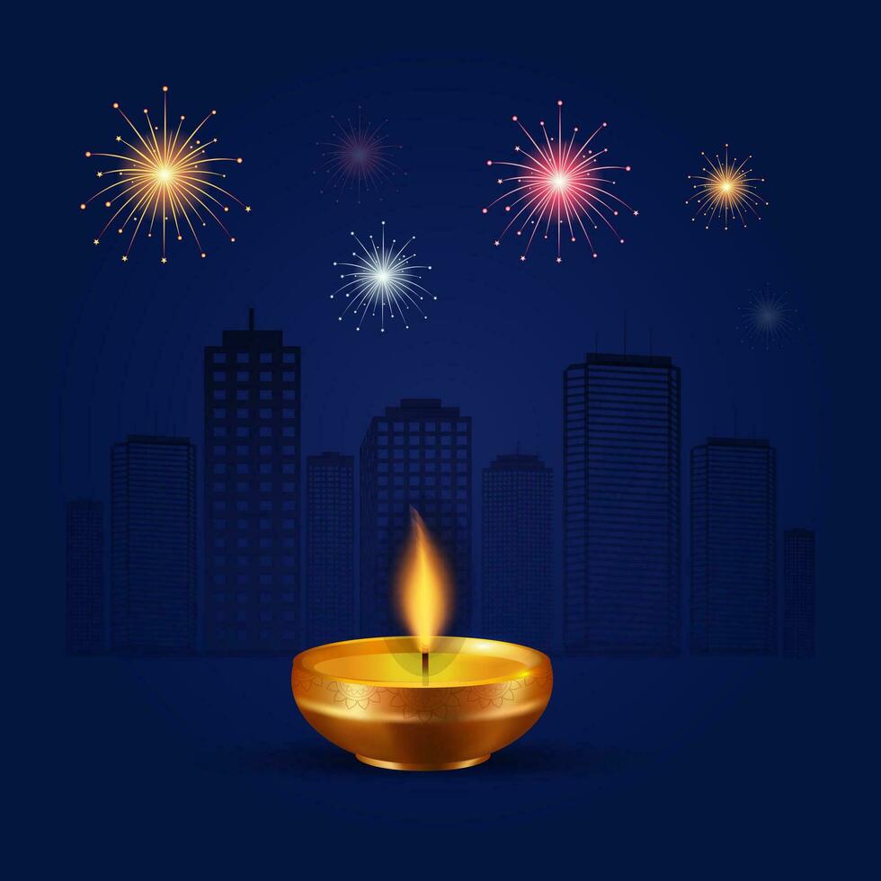 Happy Diwali Social Media Post for Advertisement, Status Wishes, Banner, Greeting Card vector