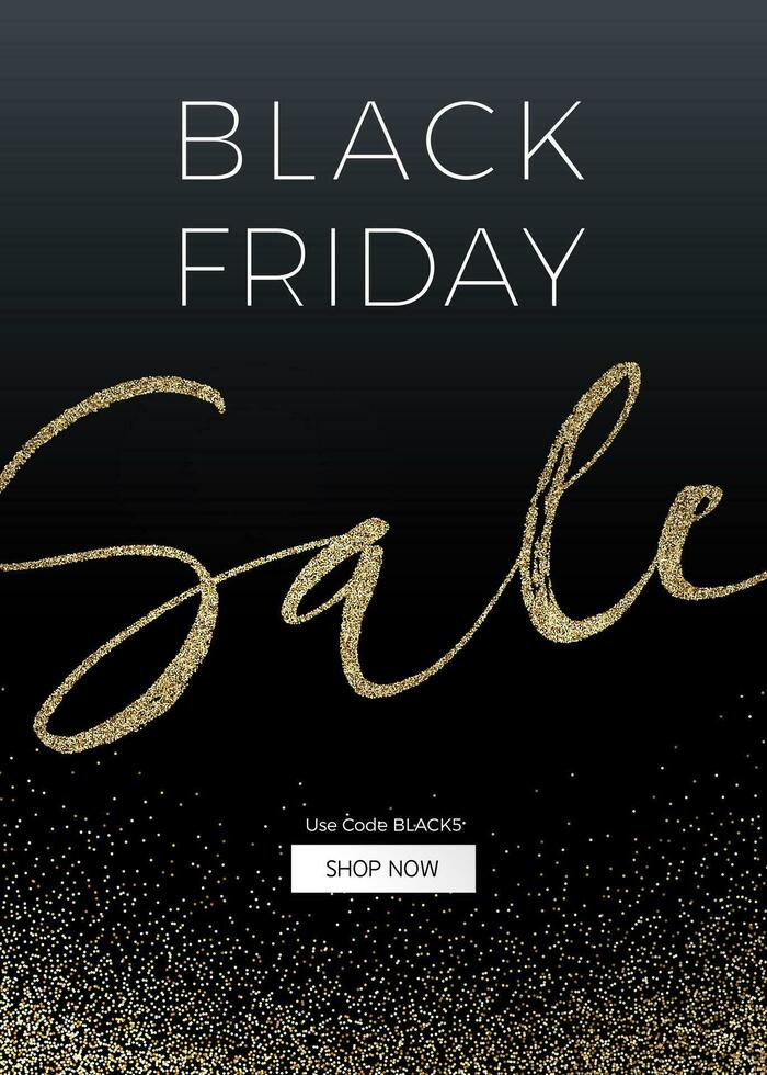 black friday sale banner vector