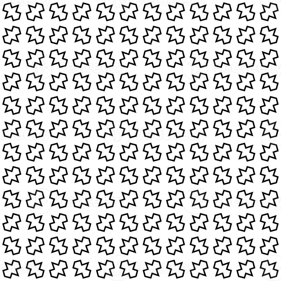 Black seamless abstract pattern. Overlay for background and backdrop. Ornamental design. PNG graphic illustration with transparent background.