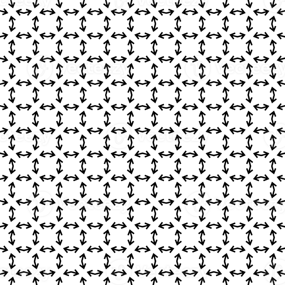 Black seamless abstract pattern. Overlay for background and backdrop. Ornamental design. PNG graphic illustration with transparent background.