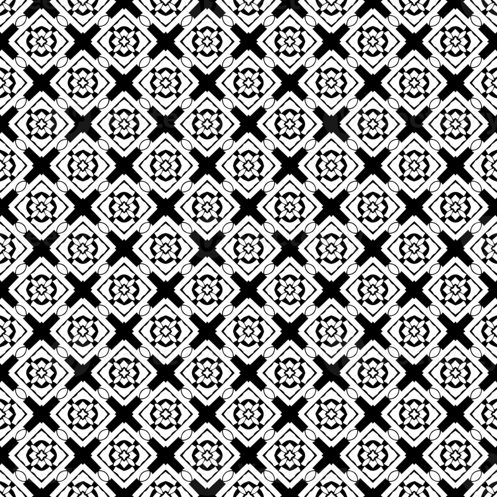 Black seamless abstract pattern. Overlay for background and backdrop. Ornamental design. PNG graphic illustration with transparent background.