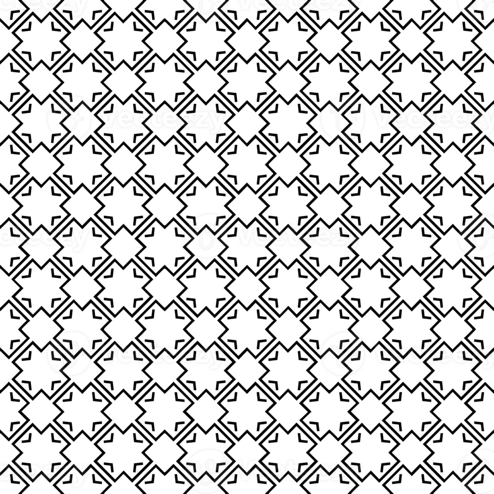 Black seamless abstract pattern. Overlay for background and backdrop. Ornamental design. PNG graphic illustration with transparent background.