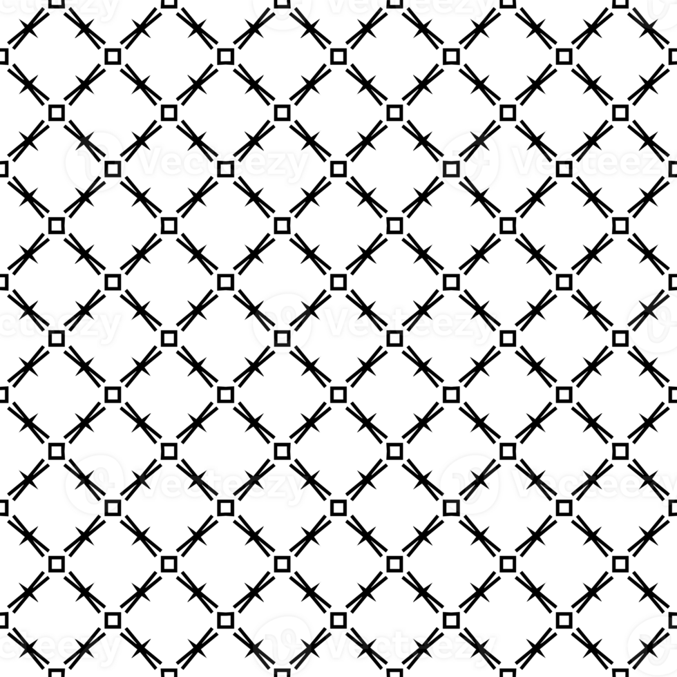 Black seamless abstract pattern. Overlay for background and backdrop. Ornamental design. PNG graphic illustration with transparent background.