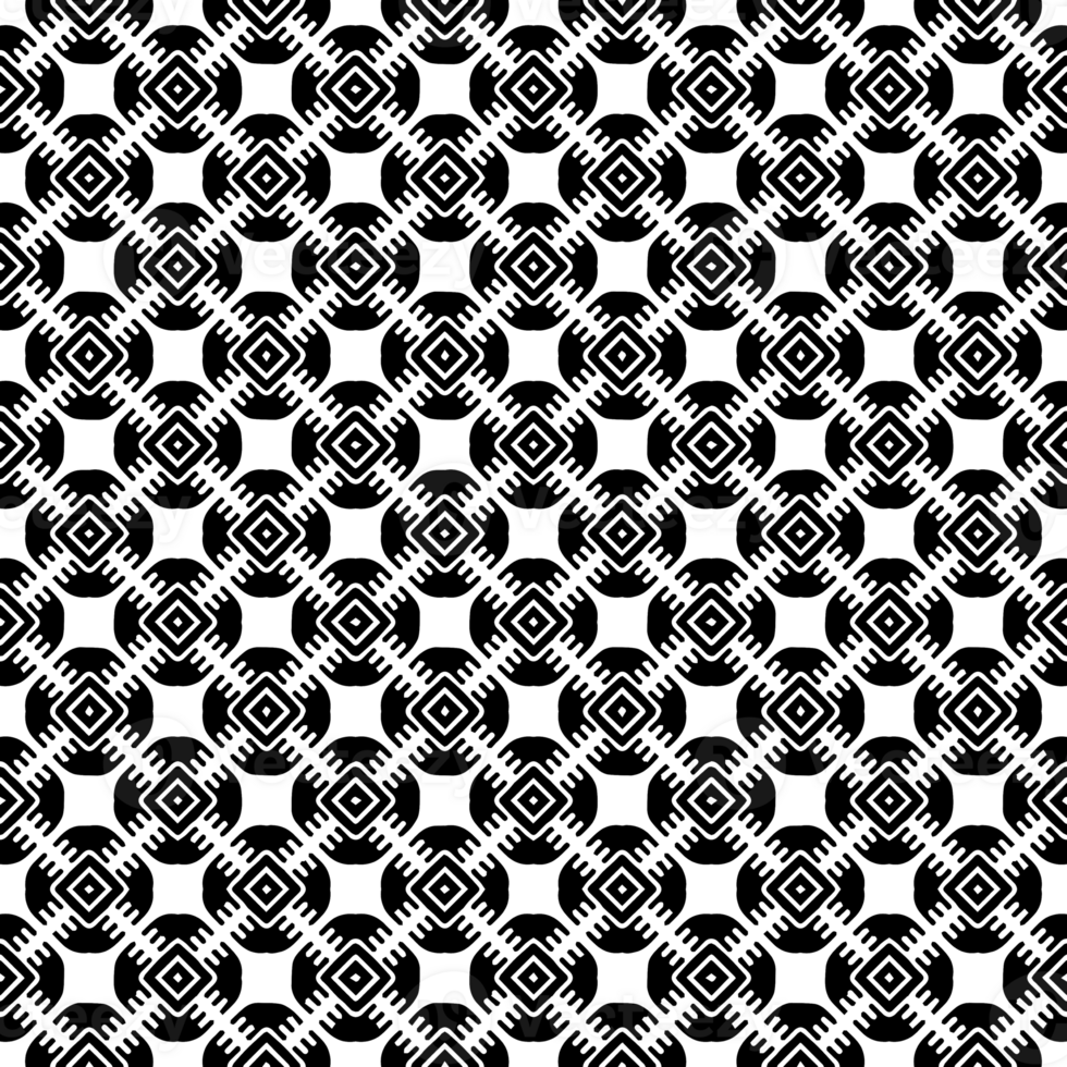 Black seamless abstract pattern. Overlay for background and backdrop. Ornamental design. PNG graphic illustration with transparent background.