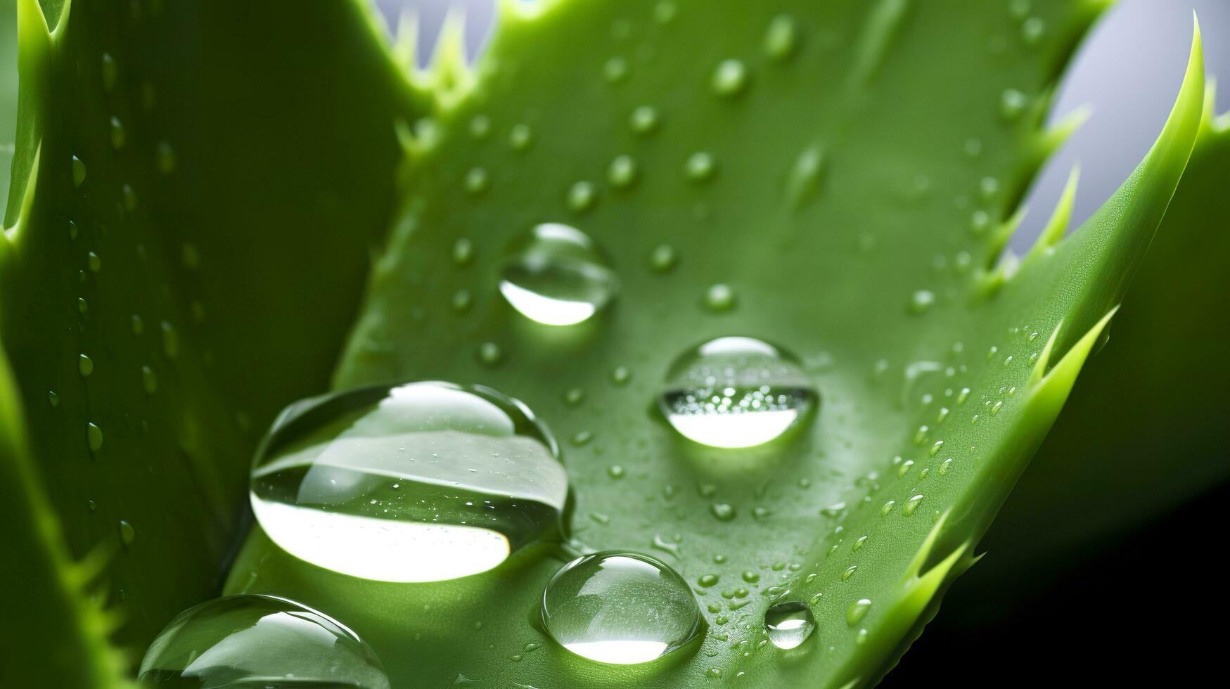 Visualizing the presentation of the plant Aloe Vera. Generative AI photo