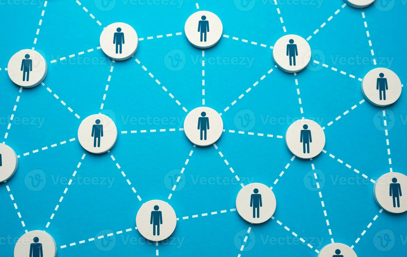 People form connections and grow into a network of relationships. Organization of work on complex projects. photo