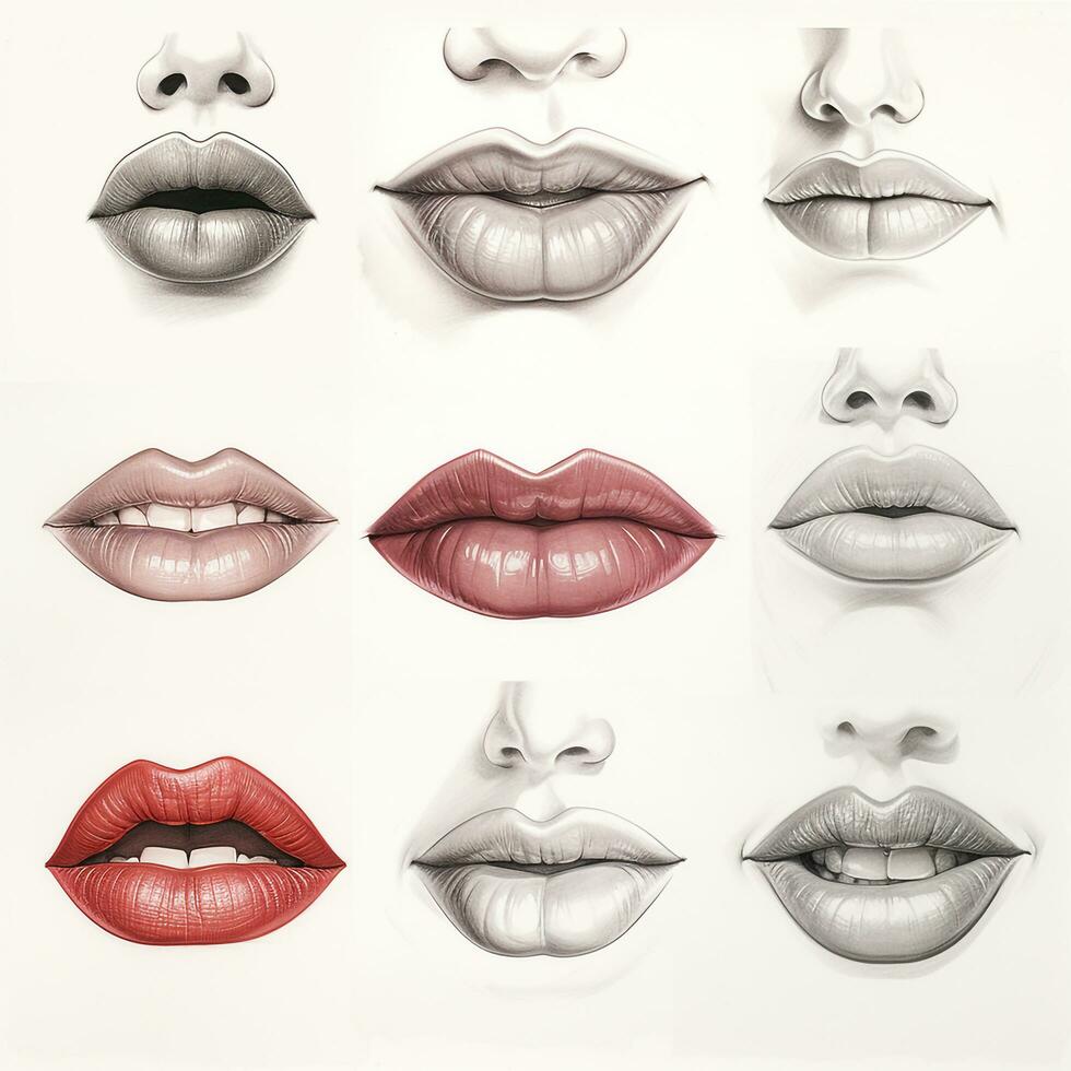 lips glamour close-up photo