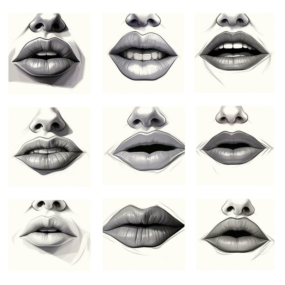 lips glamour close-up photo