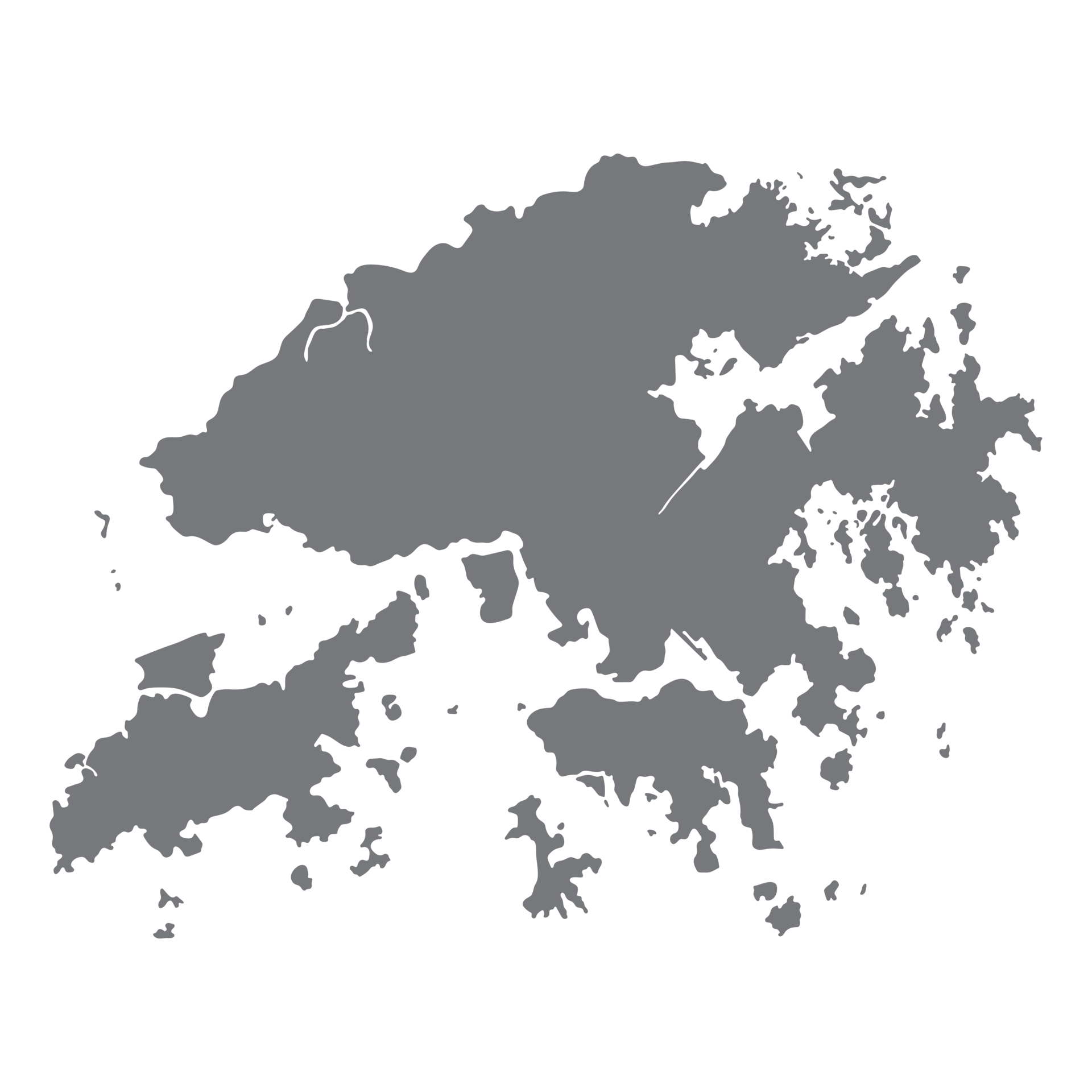 Hong Kong map. Map of Hong Kong in high details 33197058 PNG