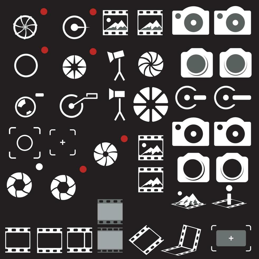 photo set icon vector