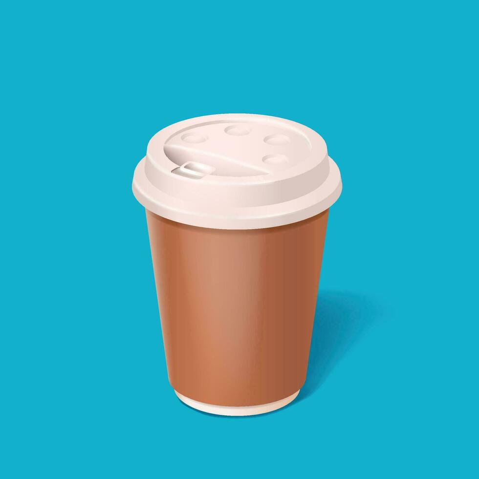 coffee brown cup 2 vector