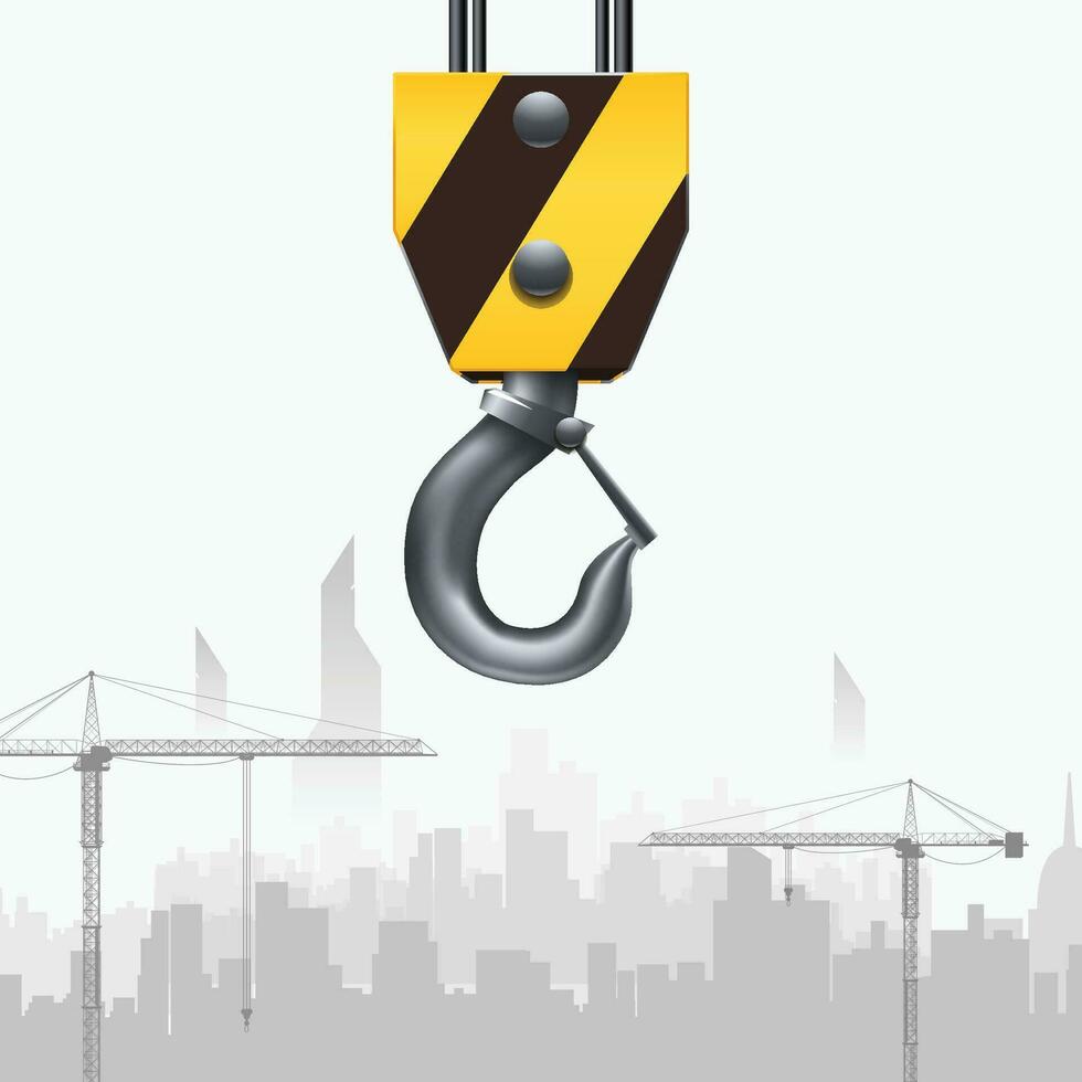 construction hook city vector