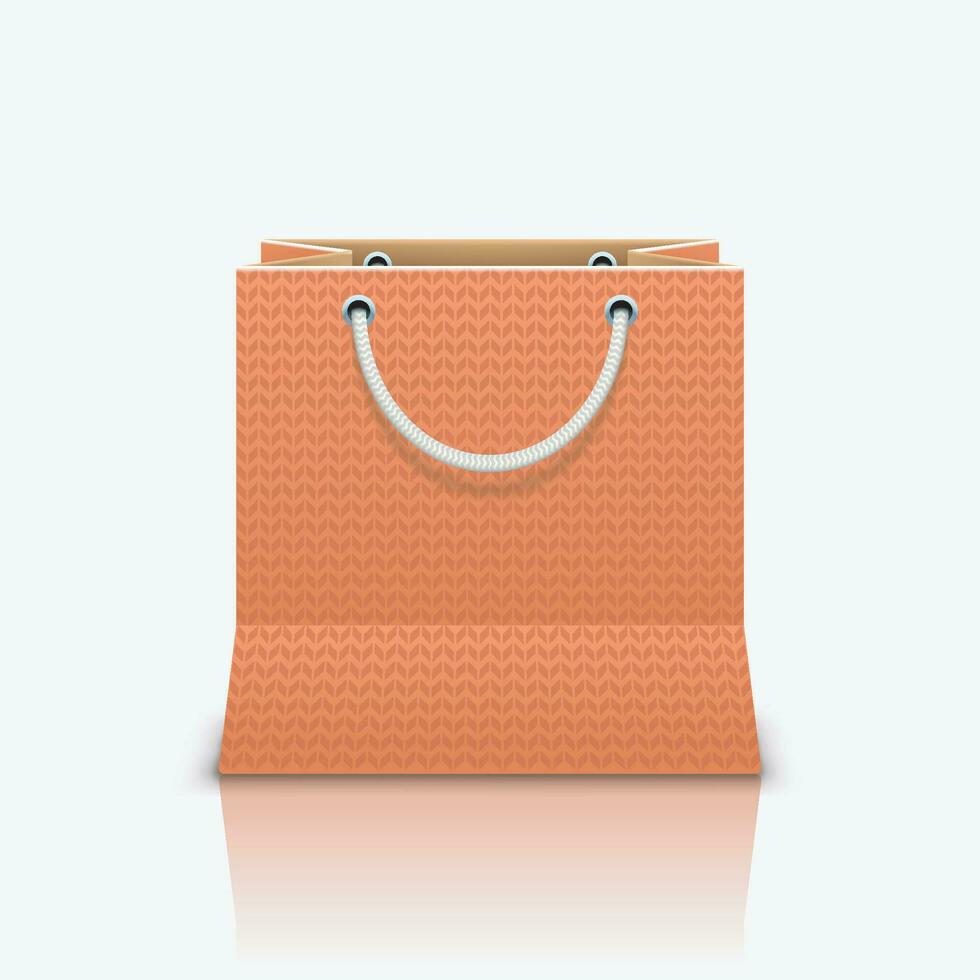 red paper bag vector