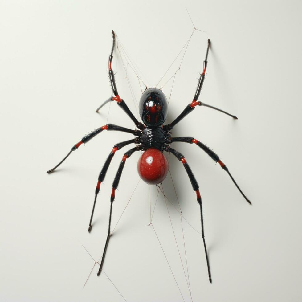 red spider on white background photo