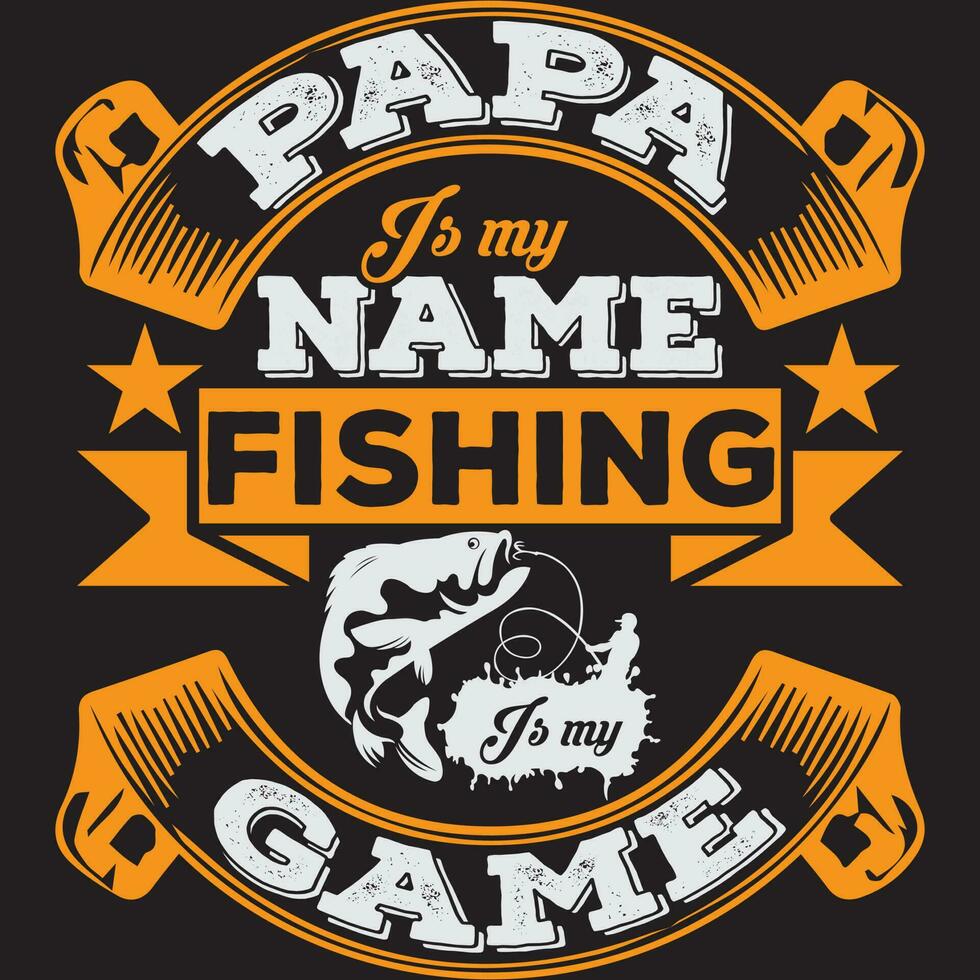 diseño de camiseta de pesca vector