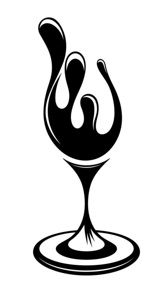 Wine glass icon. Wineglass. Flask template. Jar icon. Wine flask. Cup sign. Glass stencil. Glass silhouette. Logo template. Glass container. Champagne wineglass. vector