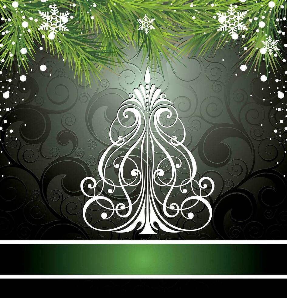 Christmas card for your design vector