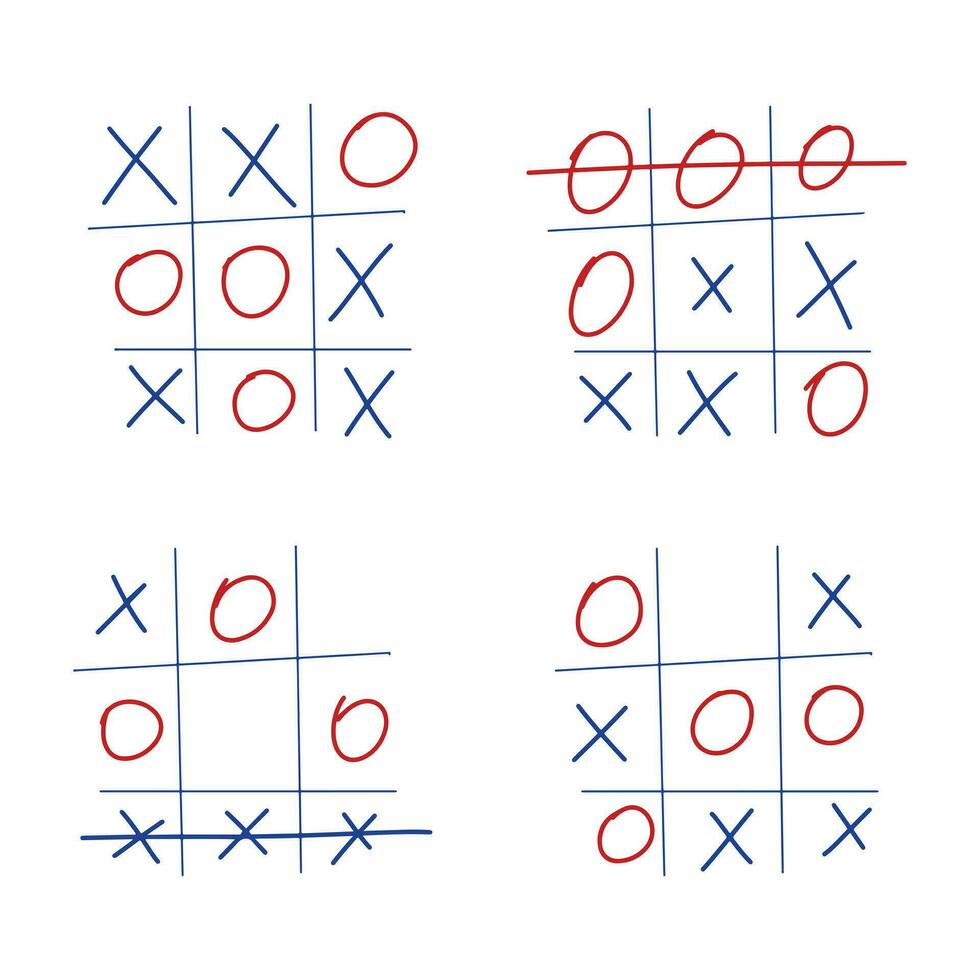 Game tree of Tic-Tac-Toe with the possible combinations of the