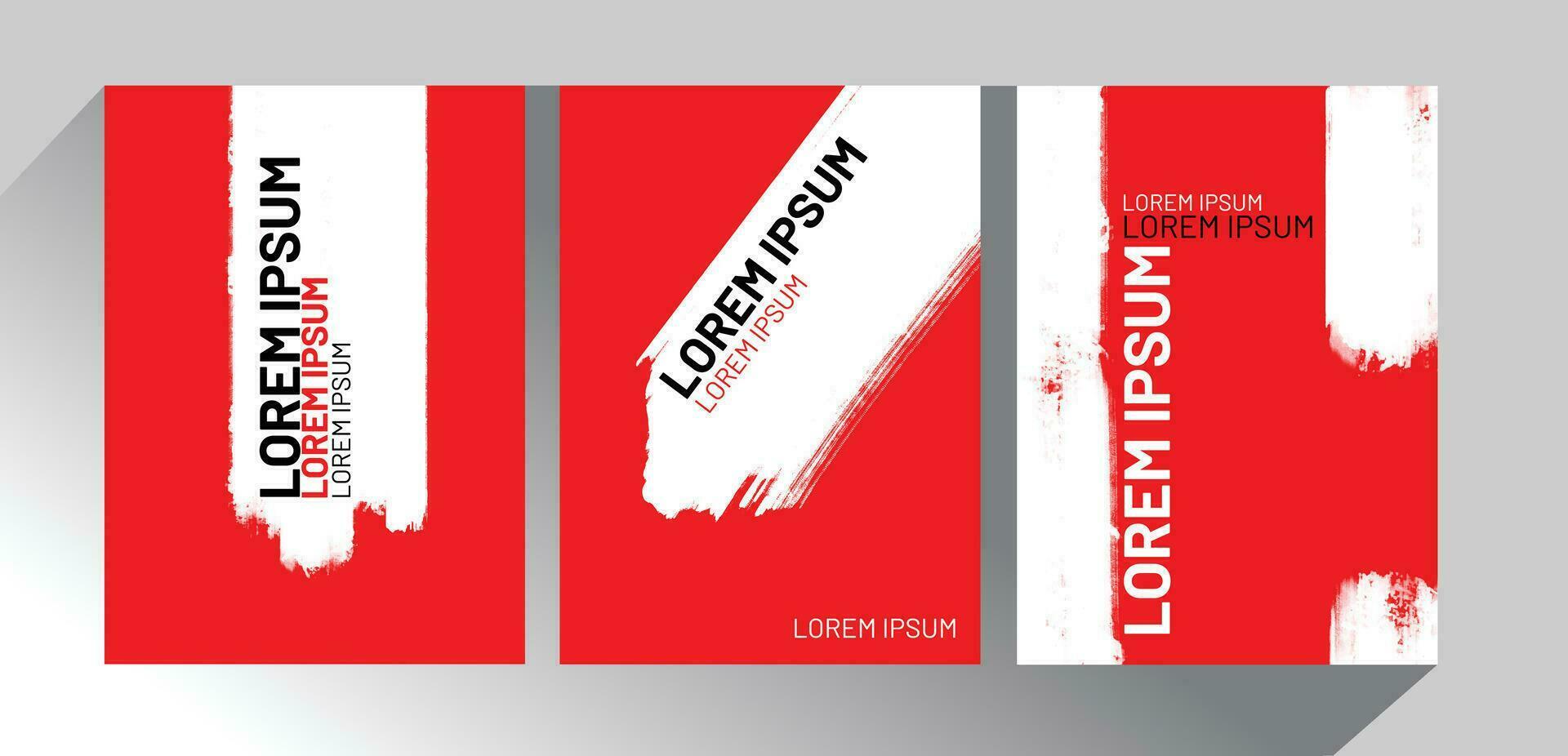 Red and white concepts for Banners, posters, cards, brochures, flyers, leaflets, and thumbnail templates vector