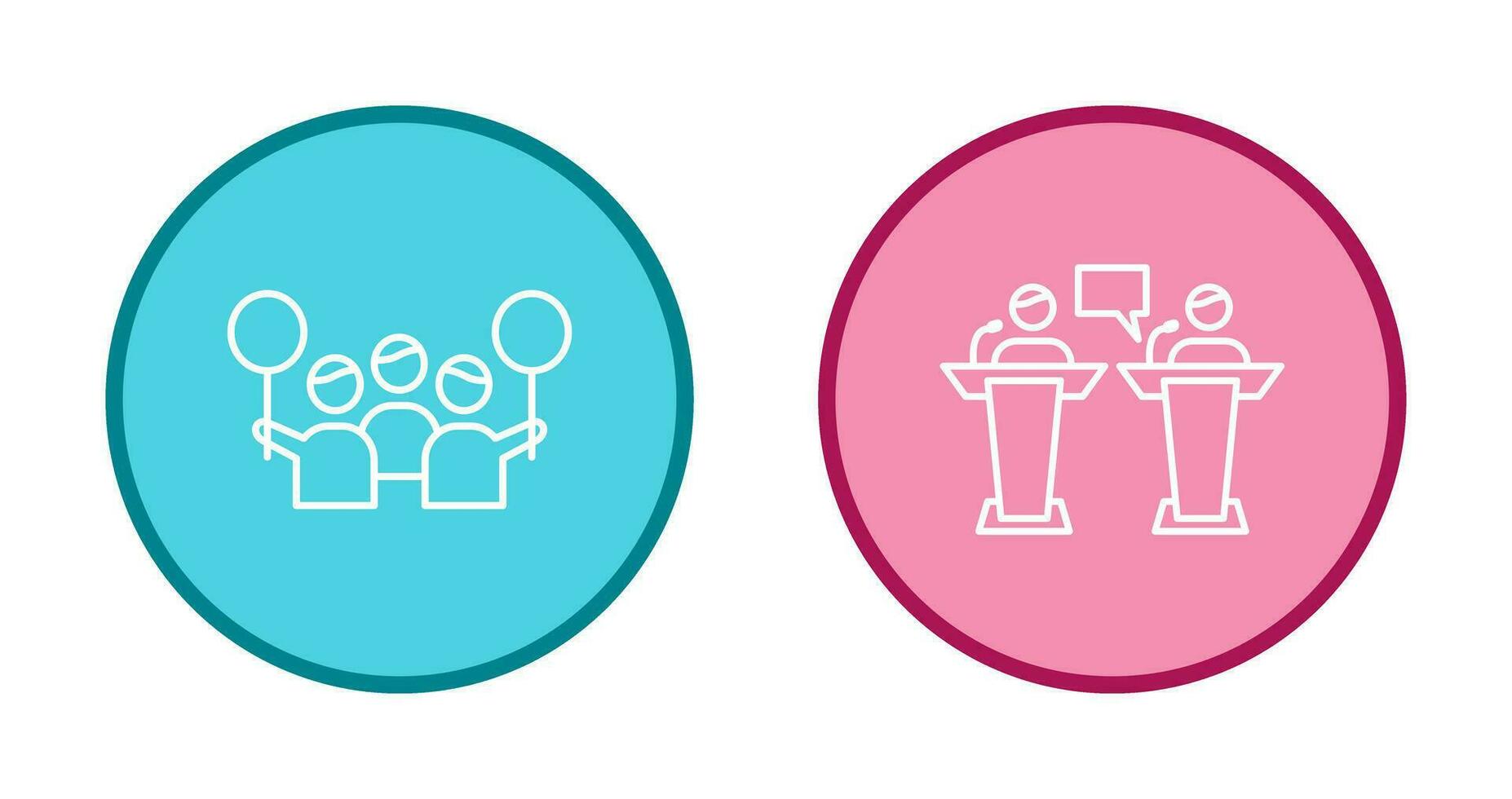 Protest and Debate Icon vector