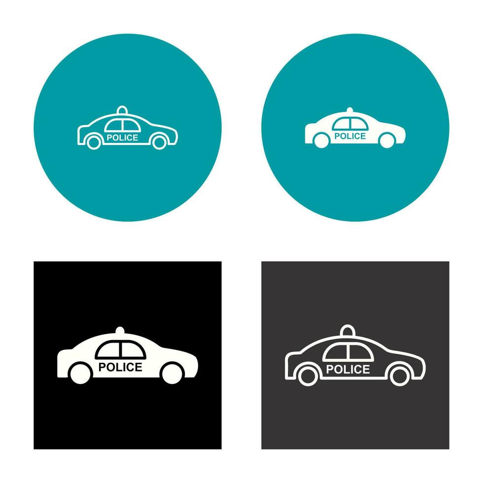 Police Car Vector Icon