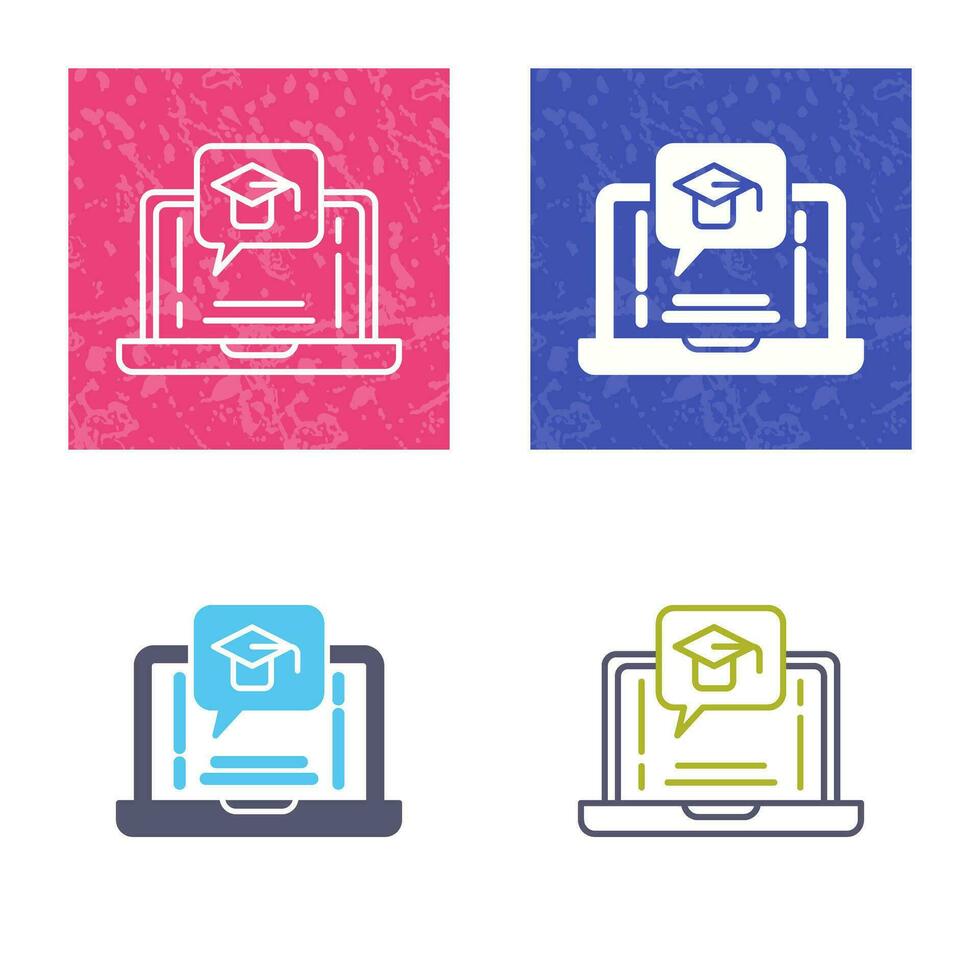 E Learning Vector Icon