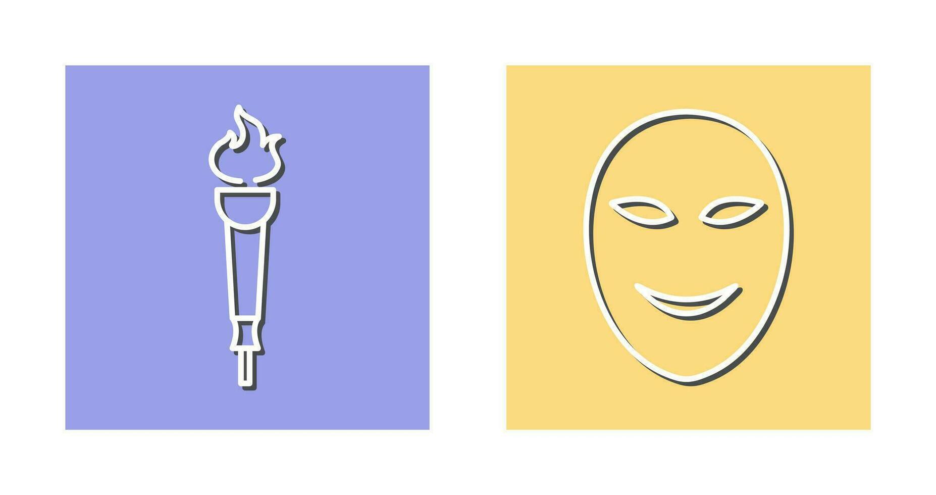 Museum Torch and Ancient Icon vector