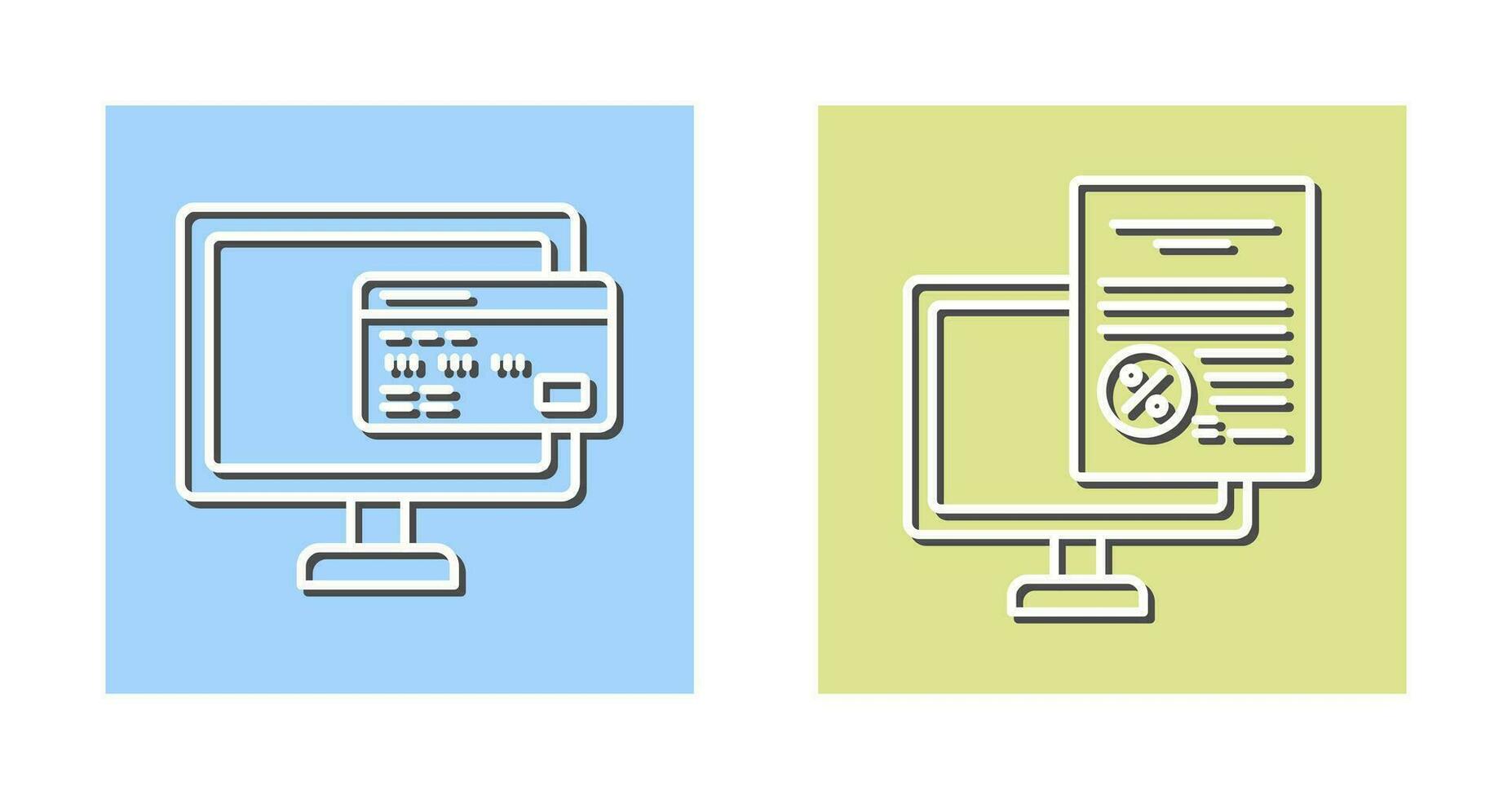 Online Payment and Online Tax Icon vector