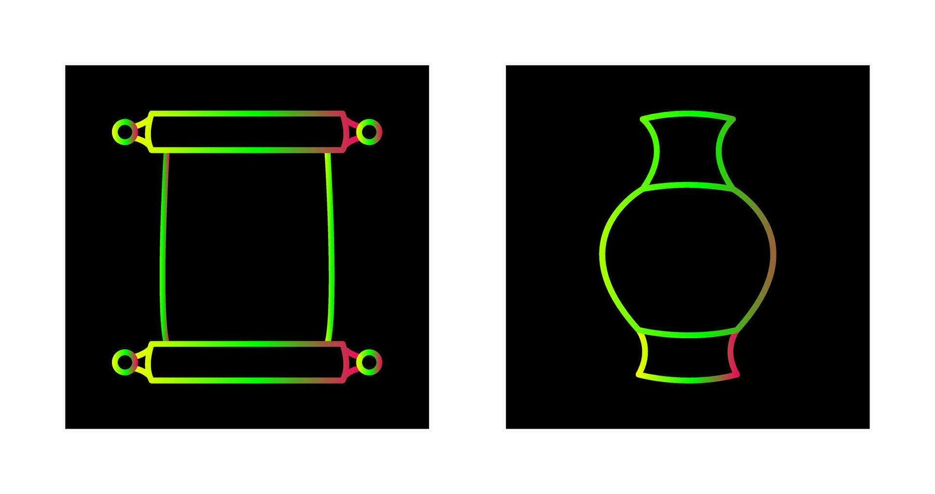 Scroll of Paper and Antique Icon vector